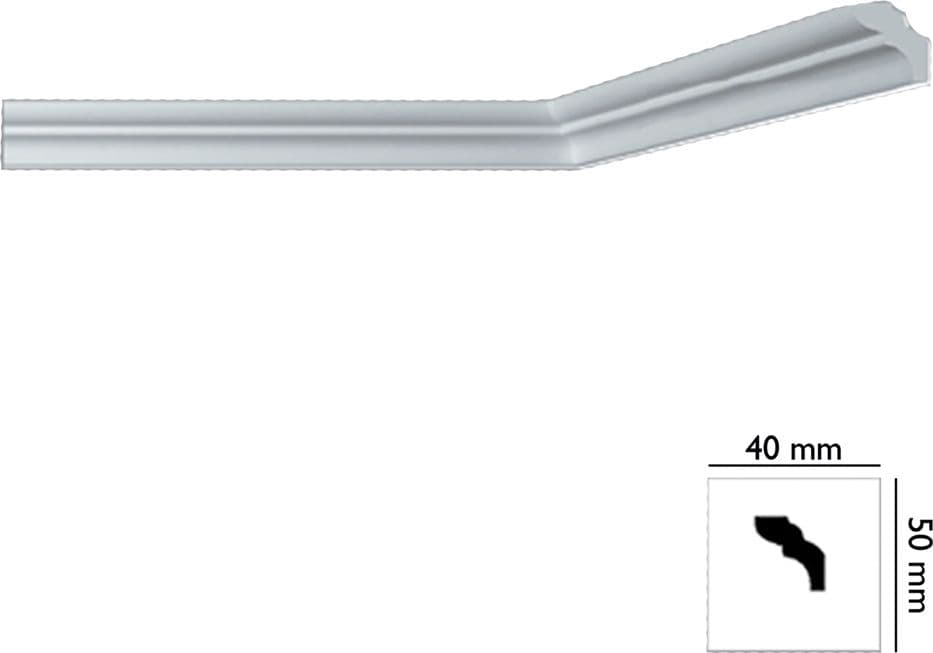 Cornice Decorativa per Soffitto Mod I755 Bovelacci 60 Pezzi 40 X 50 mm - 2