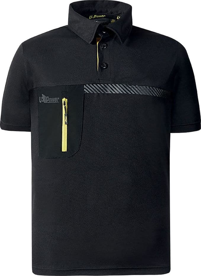 POLO 'LIBRA' taglia XXL - black carbon  - UPOWER - 2