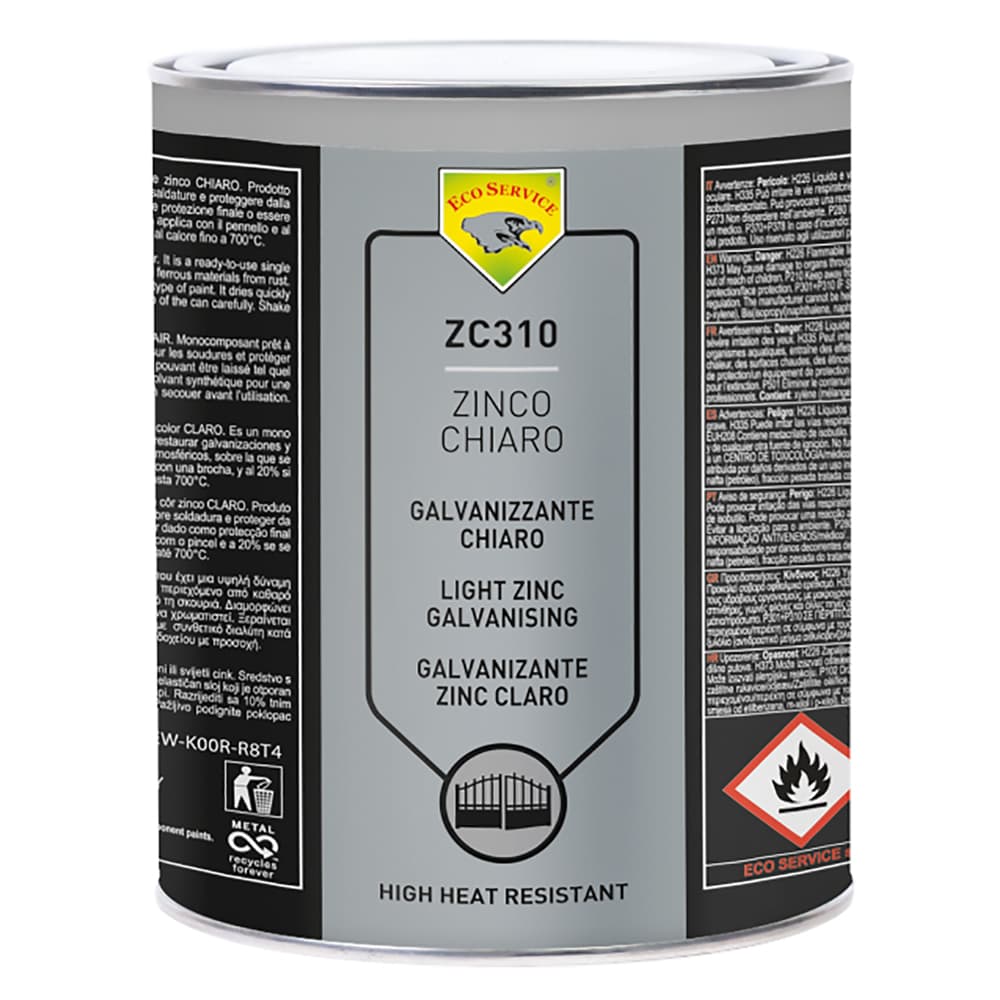 Antiruggine Protettiva Liquido Eco Service Zinco Chiaro 1 kg - 2