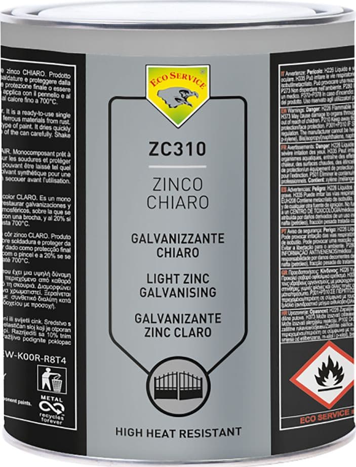 ANTIRUGGINE PROTETTIVA 'ZINCO CHIARO' ml. 400 - spray- 12 pezzi  - ECO SERVICE - 2
