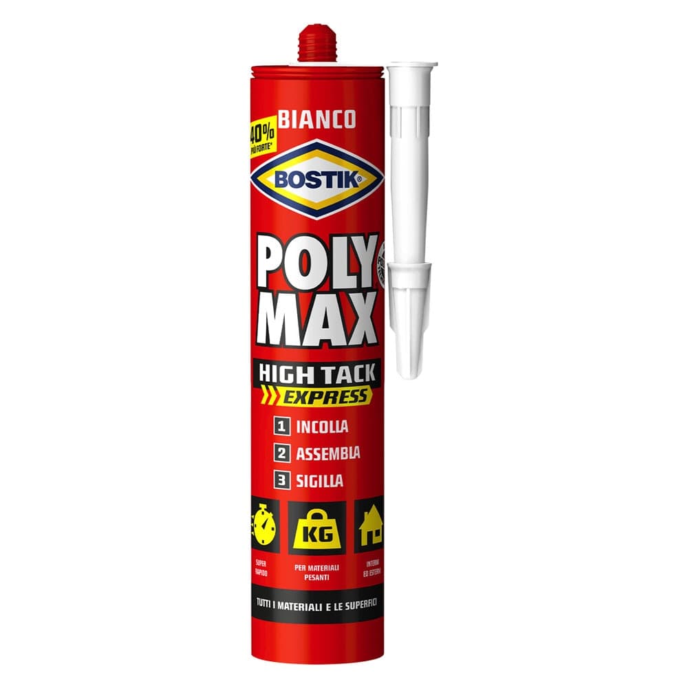 Adesivo Sigillante Universale Hte Bostik Poly Max Bianco 440 Gr