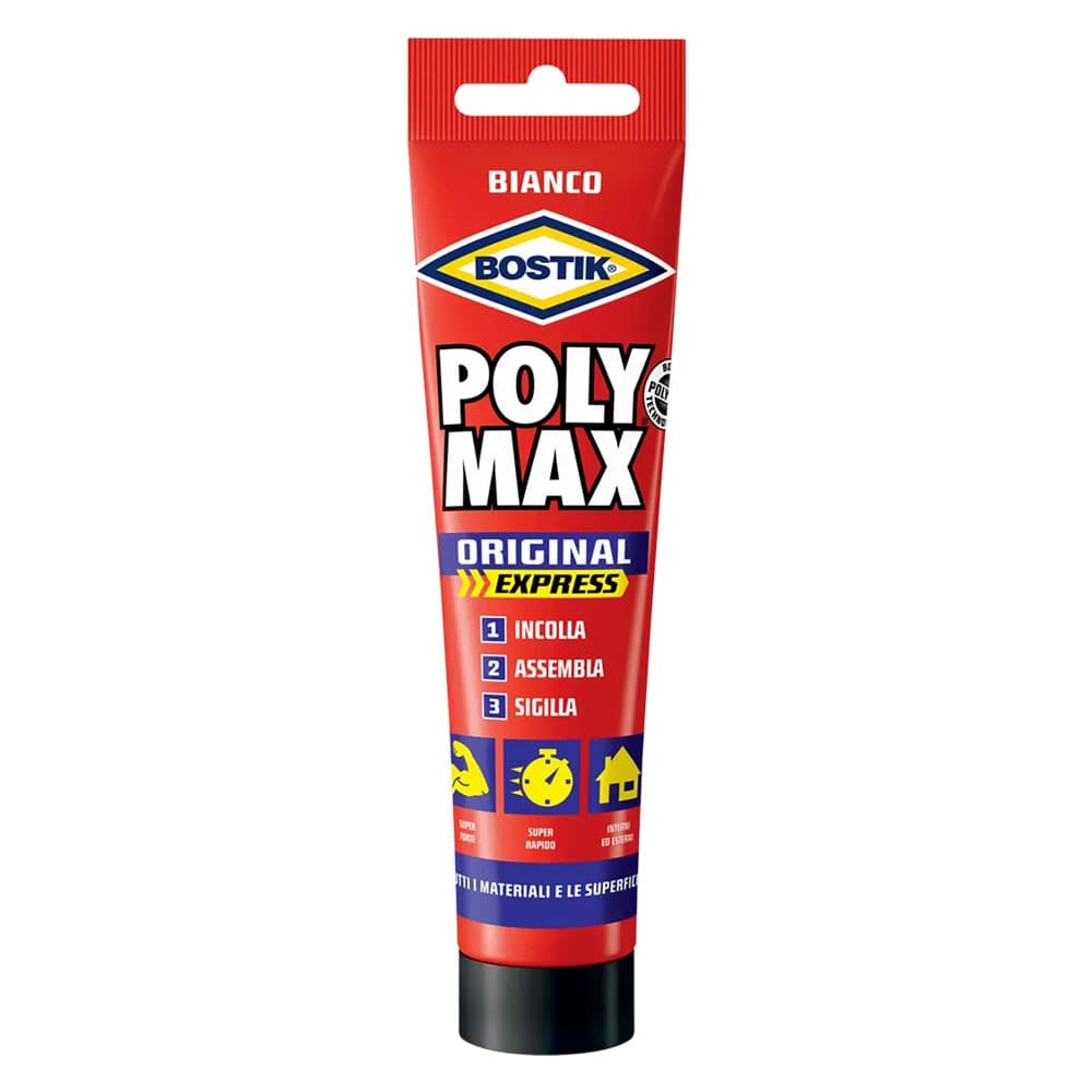 Adesivo Sigillante Universale Original Bostik Poly Max Bianco 165 Gr - 2