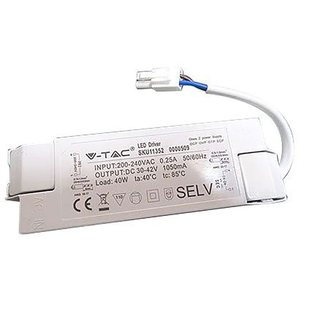 Alimentatore per Pannelli LED Vtac 40W AC: 200 240V 1050 Ma (IP20) - 2