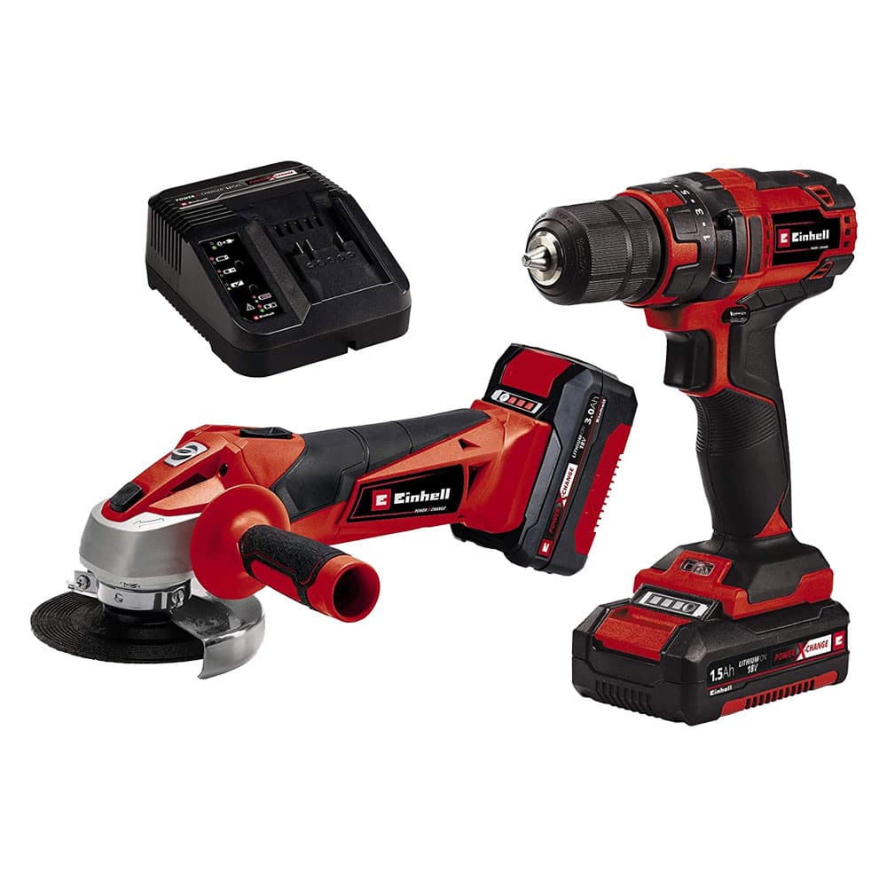 Trapano Avvitatore+smerigliatrice a Batteria Einhell Tc Tk 18 Li 2 Pezzi - 2