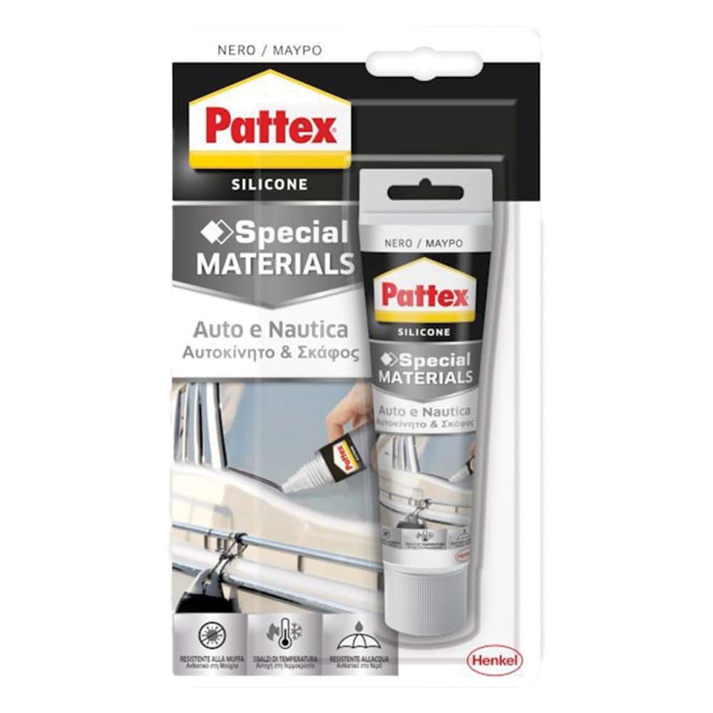 Silicone Acetico RAL 9005 Nero Pattex Auto Nautica 50 ml - 2