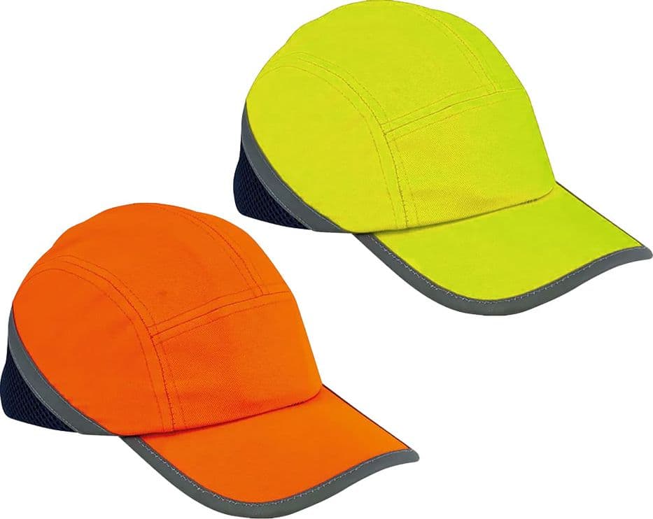 Berretto Antiurto con Visiera Grifon Safety in Poliestere Colore Giallo in Cuoio