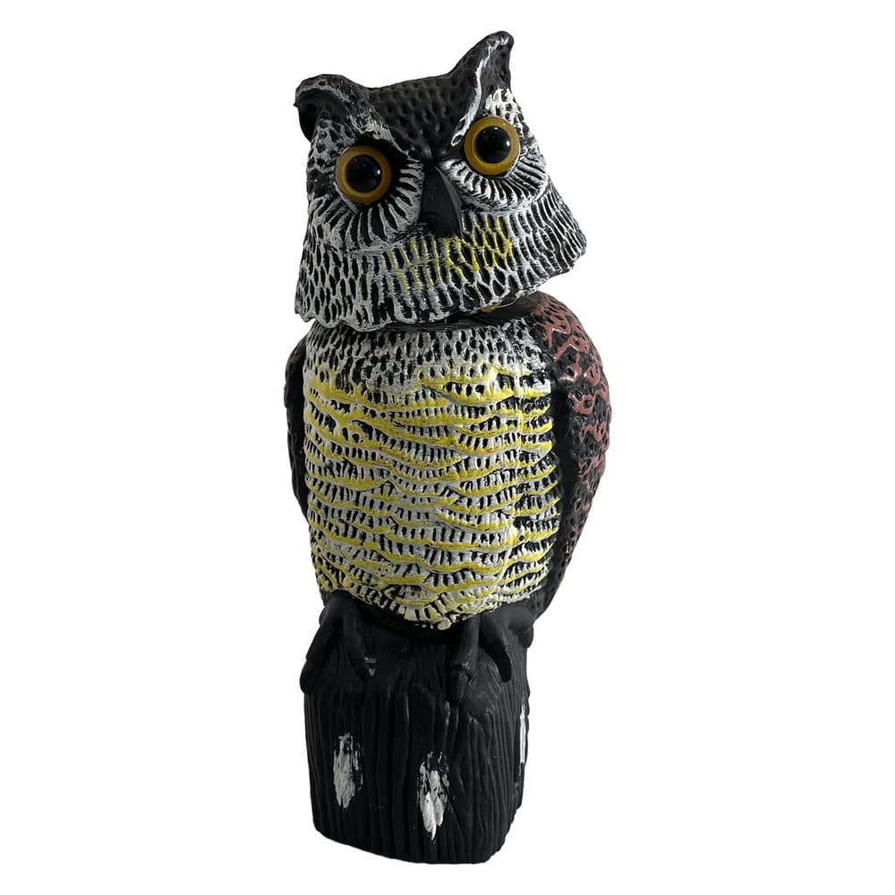 Statuetta Scaccia Volatili a Forma Animale Gufo Oscillante Lif 38,5 X 16 cm