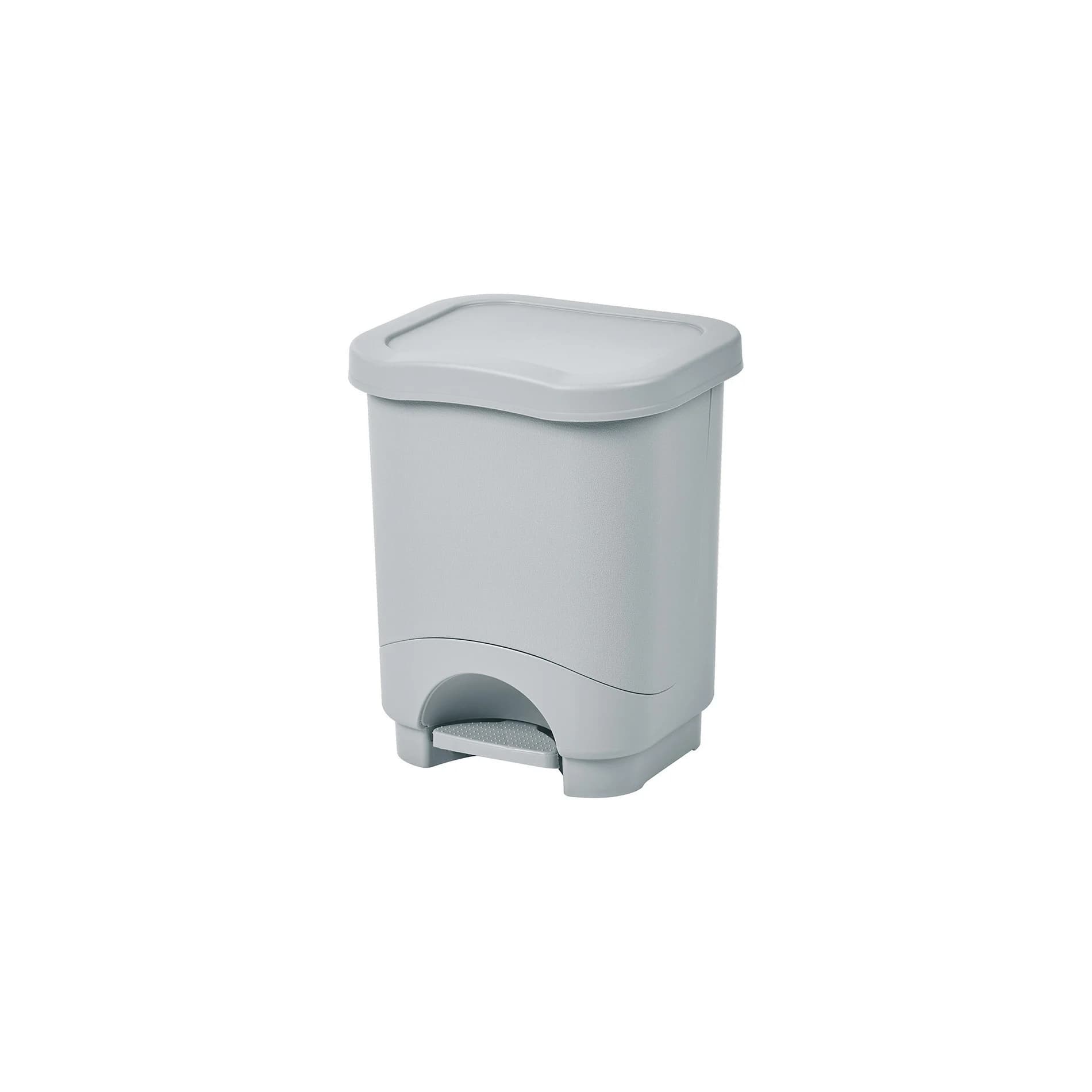 Pattumiera a Pedale Tontarelli Idea Grigio Chiaro 8 lt - 2