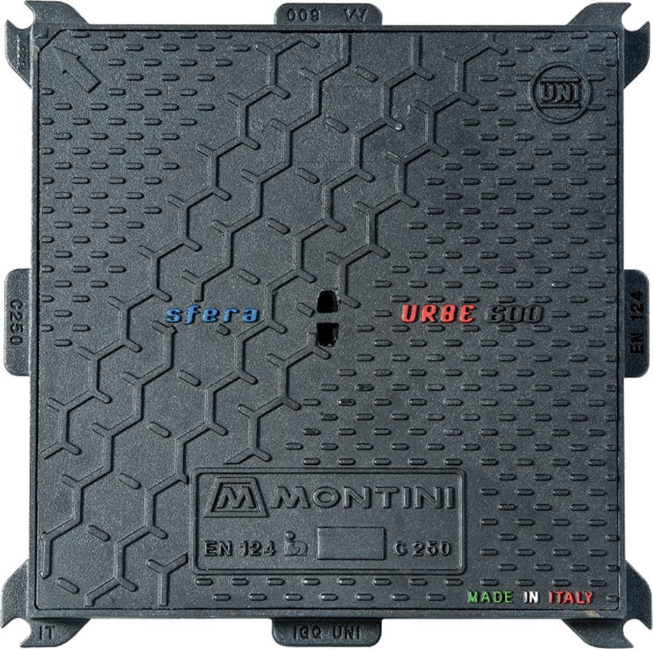 Chiusino Montini in Ghisa Classe C250 Urbe 30 x 7 30 kg - 2