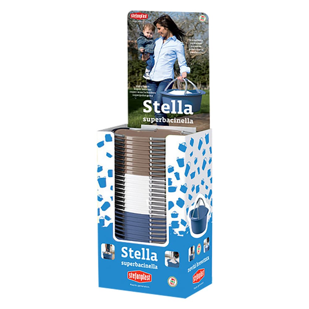 Espositore Cesta Portabiancheria Totale Stefanplast Stella 30 Pezzi - 2