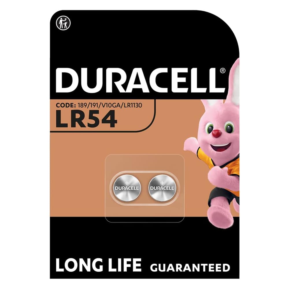 Pila a Bottone PZ 2 Duracell LR54 1,5 v 10 Blister - 2