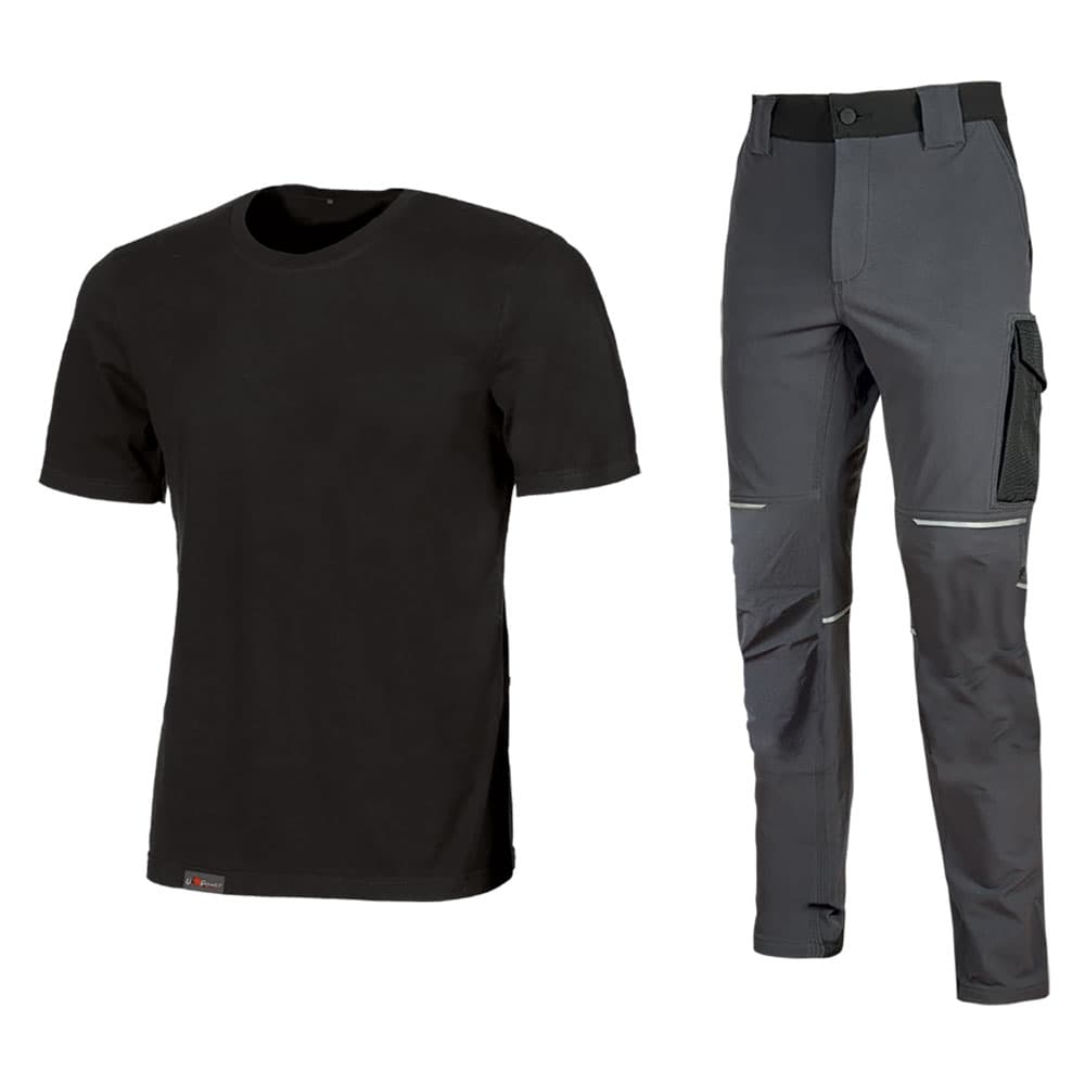 Kit T Shirt + Pantalone Tg. S (Maglia e Pantalone Deep Blue) Upower Work - 2