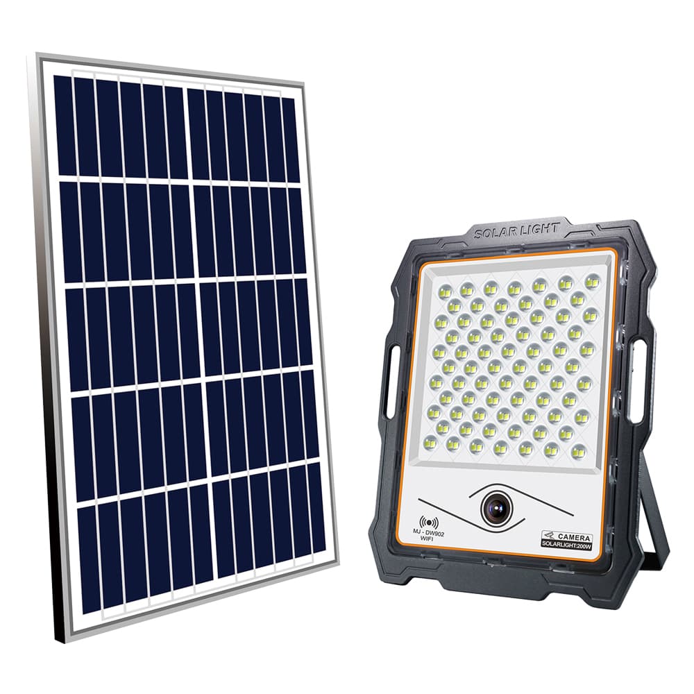 Proiettore a LED con Telecamera e Pannello Solare Proxe 200W (Pannello 20W) - 2