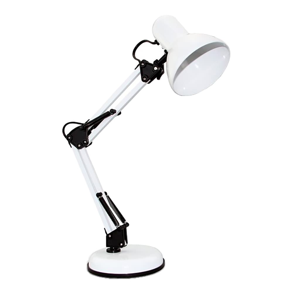 Lampada da Tavolo Velamp Charleston Xl Colore Bianco - 2