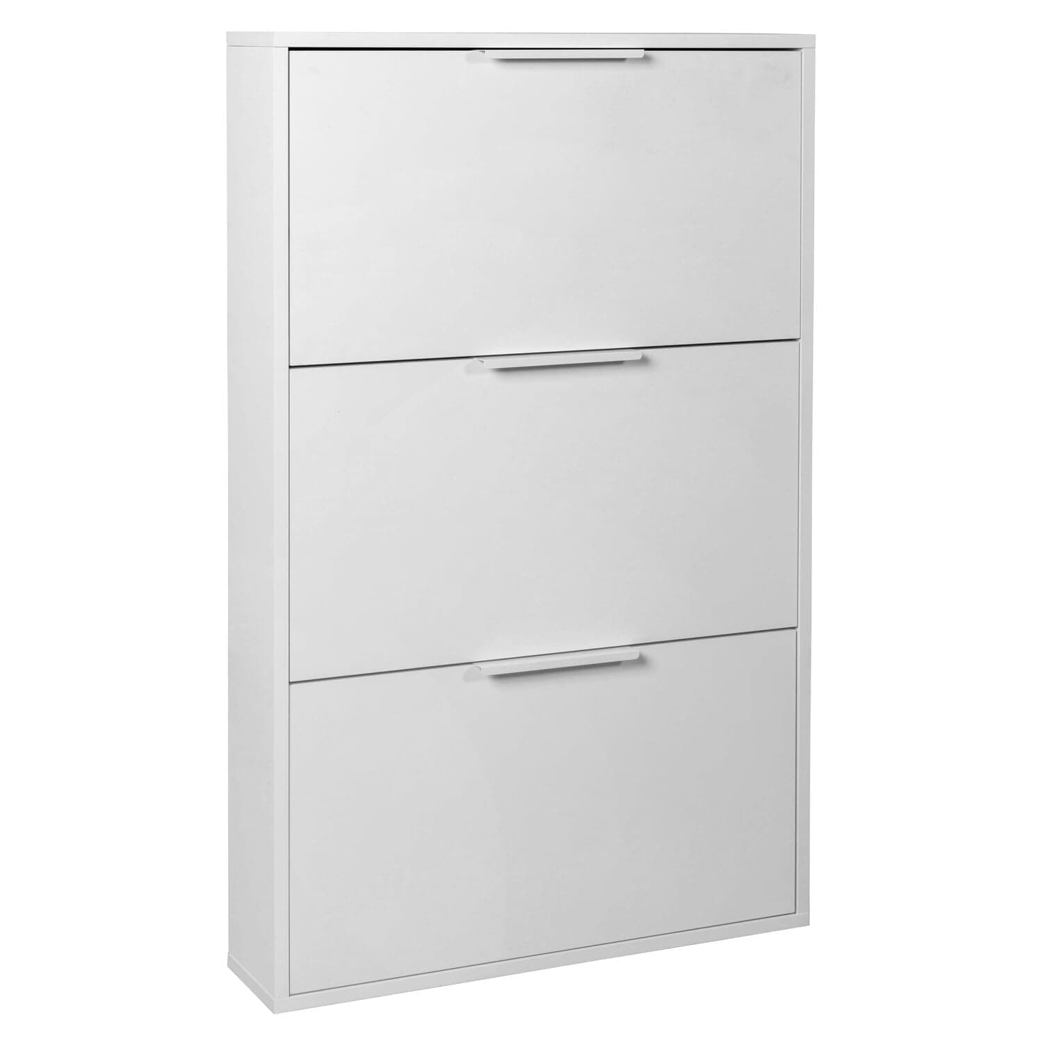 Scarpiera 3 Ribalte Singole Linea Composad Megara Bianca 15 x 65 x 105 cm - 2