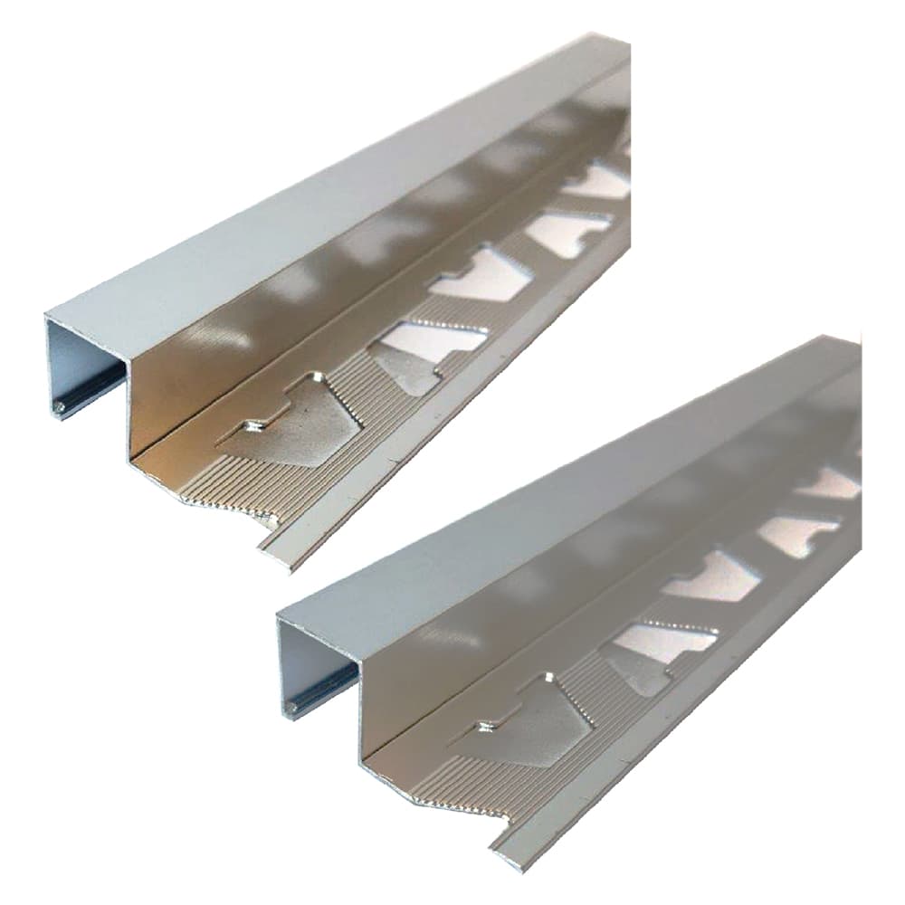 Profilo Jolly per Piastrelle Satinato Arcansas 15 Pezzi 10 Mm 250 Cm 10 Cm - 2