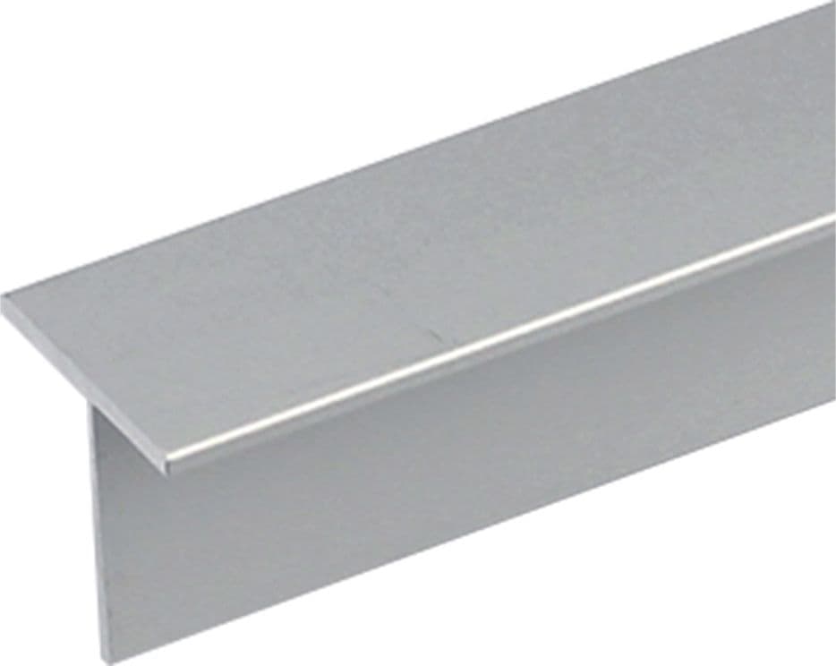 Profilo per Fai da Te a 1 Col. Uniko T Argento 10 Pezzi 20 X 20 X in Alluminio 1,5 Mt - 2