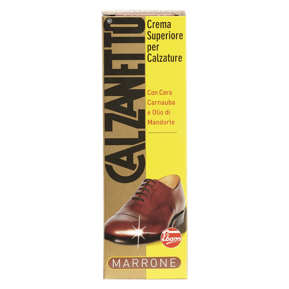Crema Lucida Scarpe Ebano Superiore Colore Marrone 6 Pezzi - 2