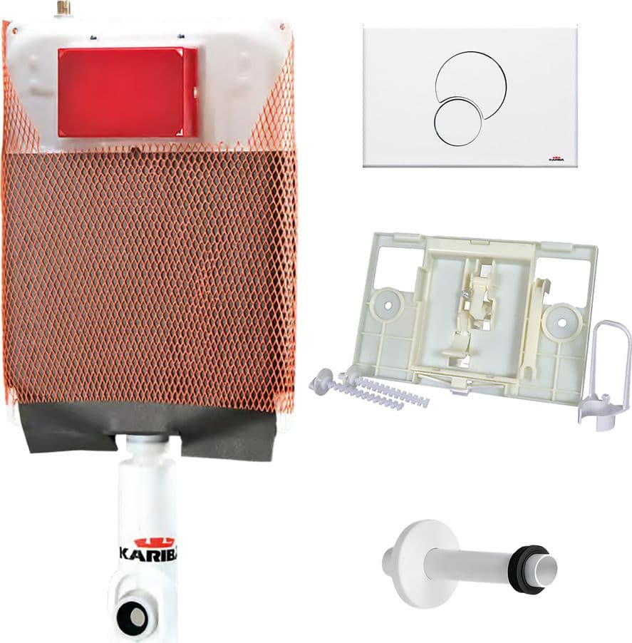 Cassetta di Scarico Wc Incasso Completa 'monolith Kit Kariba