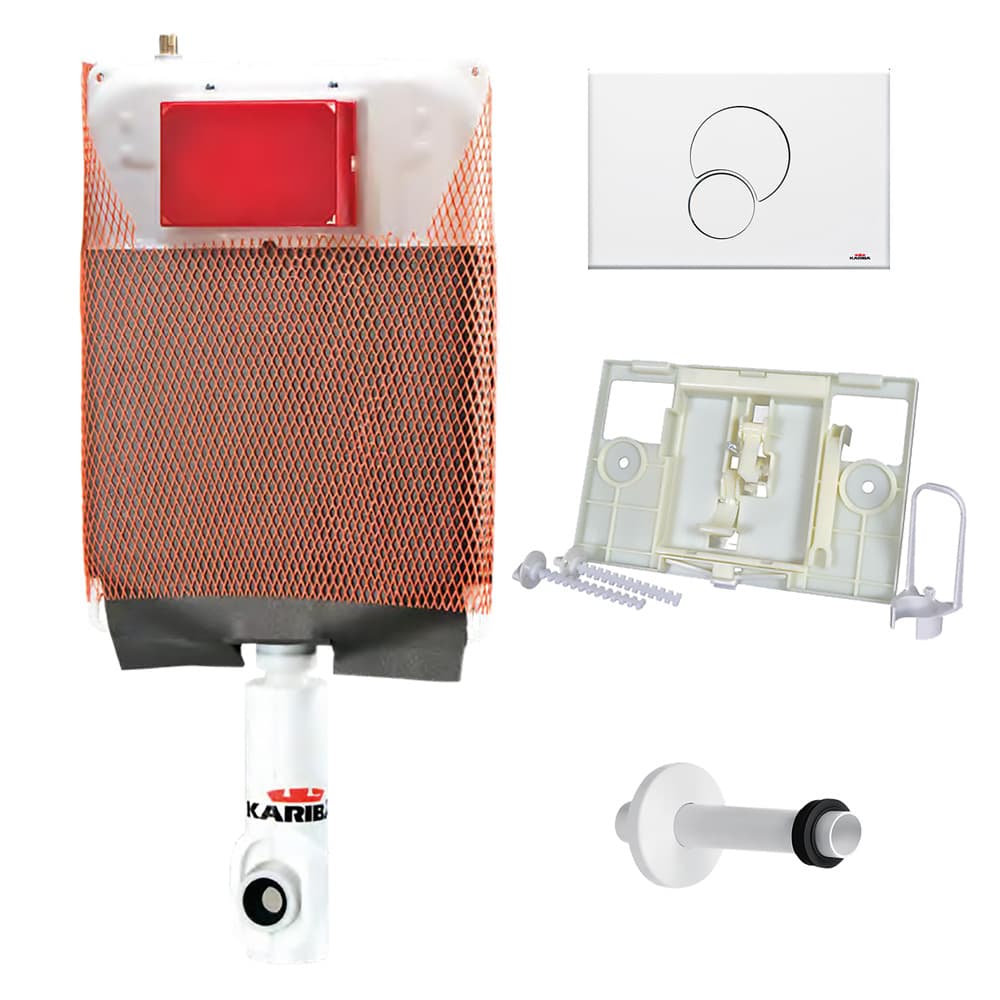 Cassetta di Scarico Wc Incasso Completa 'Monolith Kit Kariba - 2
