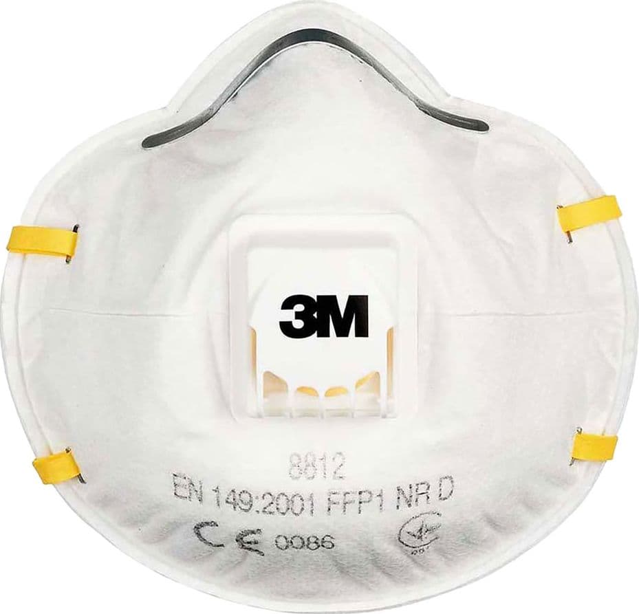 Maschera Respiratoria Serie 8000 Classic con Valvo 8812 Ff P1 3m 10 Pezzi