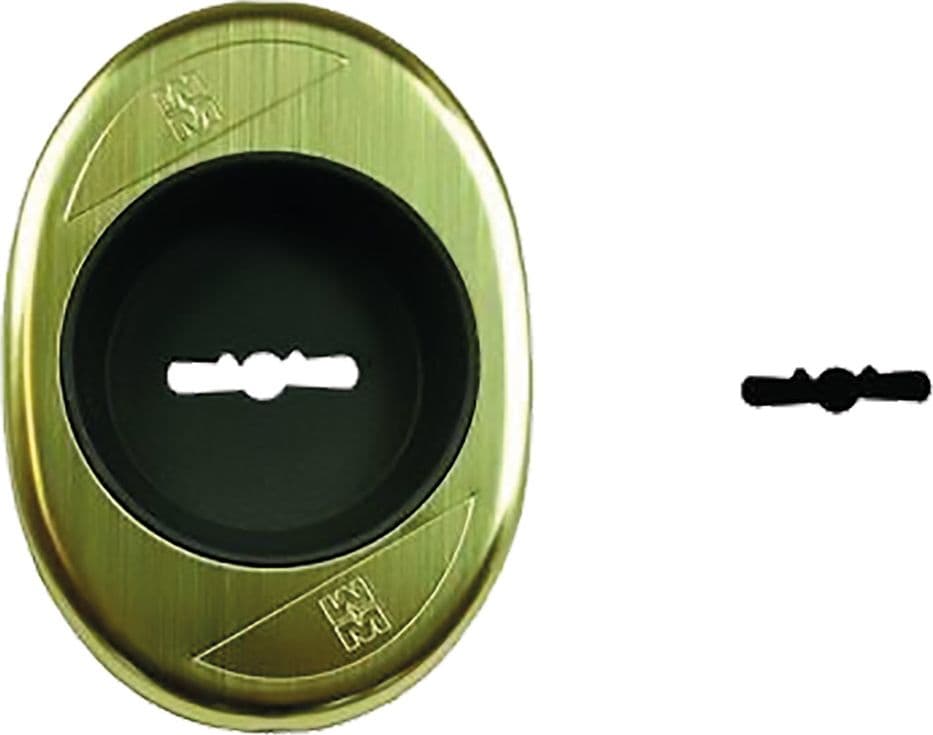 Mostrina Concava Art 95344 Prof. Fin. Bronzata Mottura 10 mm