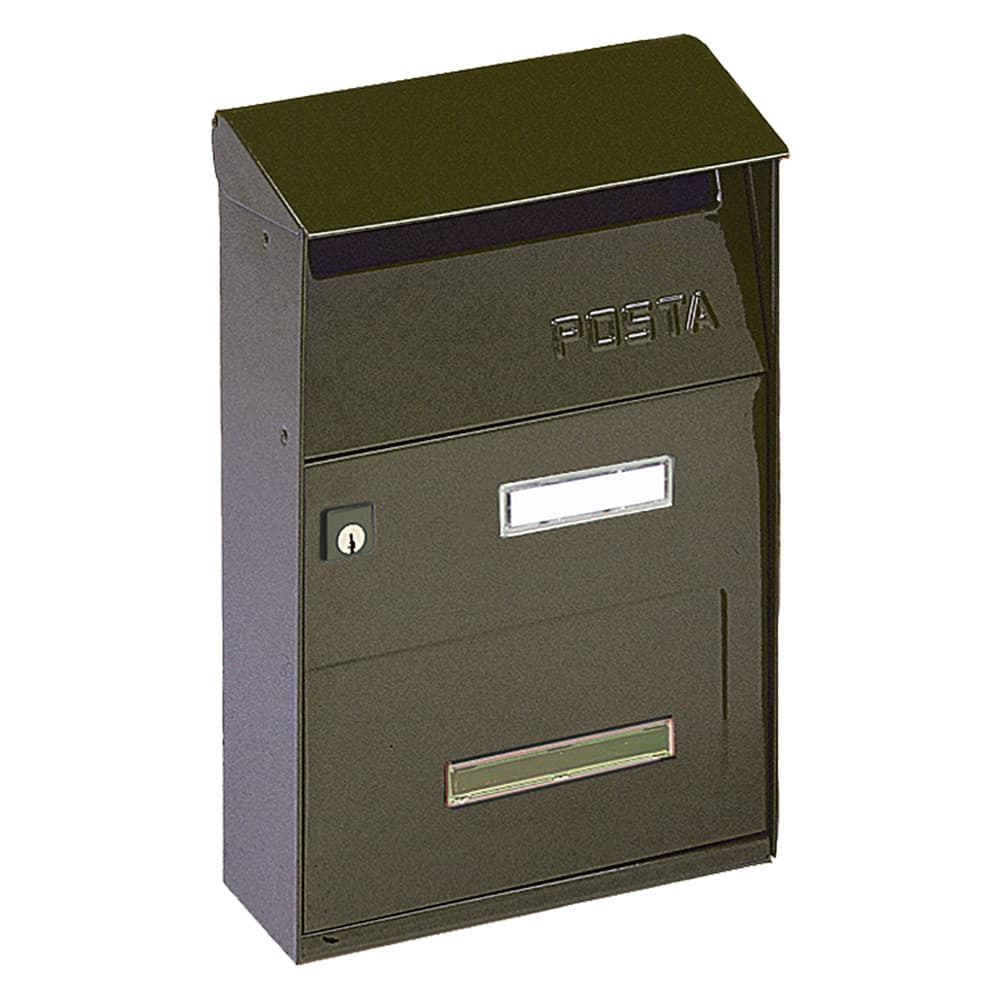 Cassetta Postale Serie Vern. Alubox Effe Verde 22 x 11 x 32,5 cm - 2