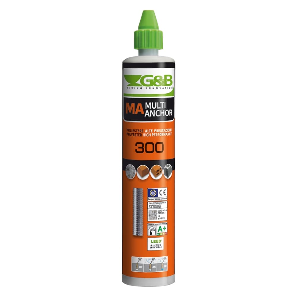 Ancorante Chimico per Pistola G&b Silicone 12 Pezzi 300 ml