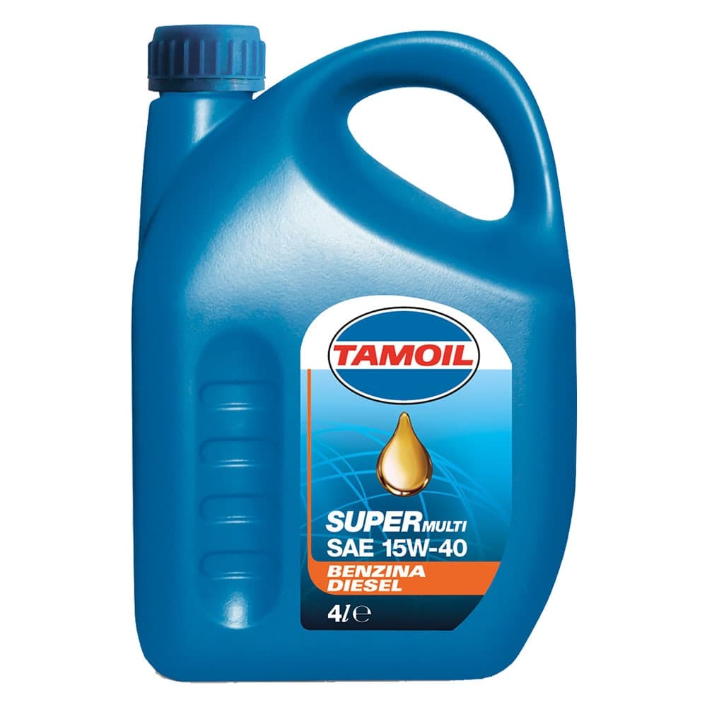 Olio Motore per Autovetture 15w40 Tamoil Superm 4 Pezzi 4 Lt