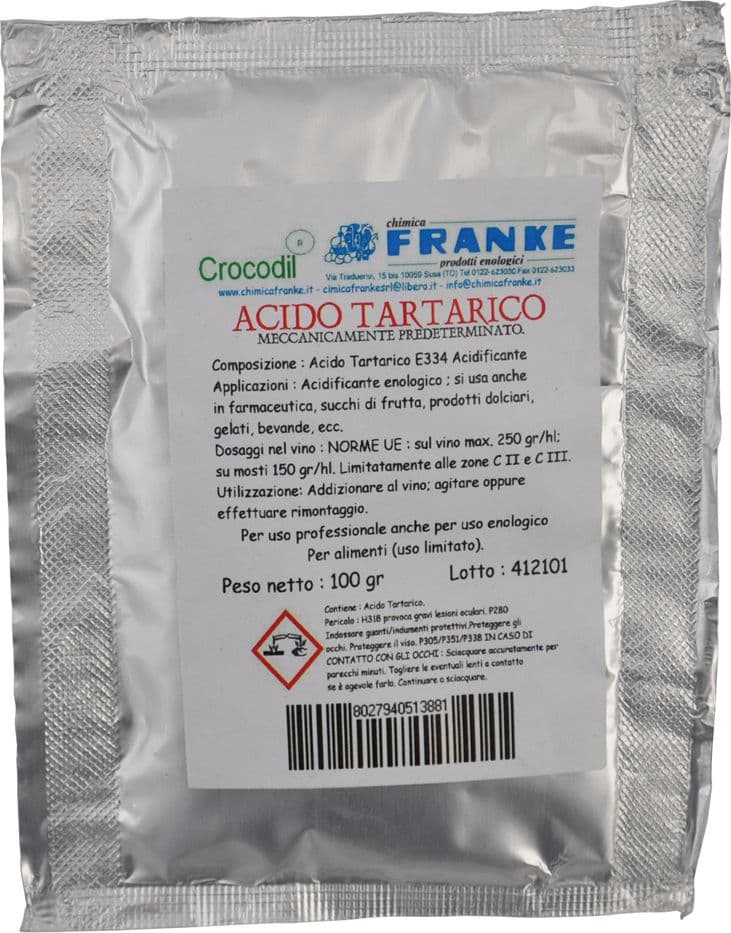 ACIDO TARTARICO gr. 100  - CHIMICA FRANKE - 2