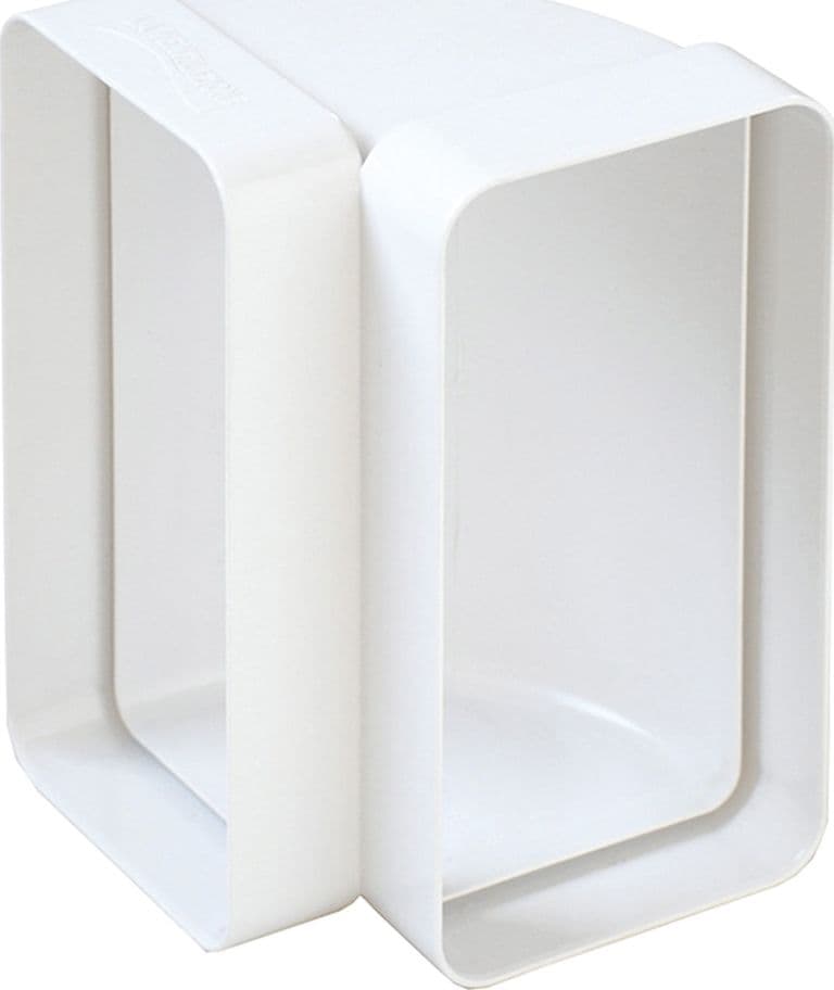 Curva per Aerazione Canalizzata la Ventilazione 120 X in PVC 60 mm - 2