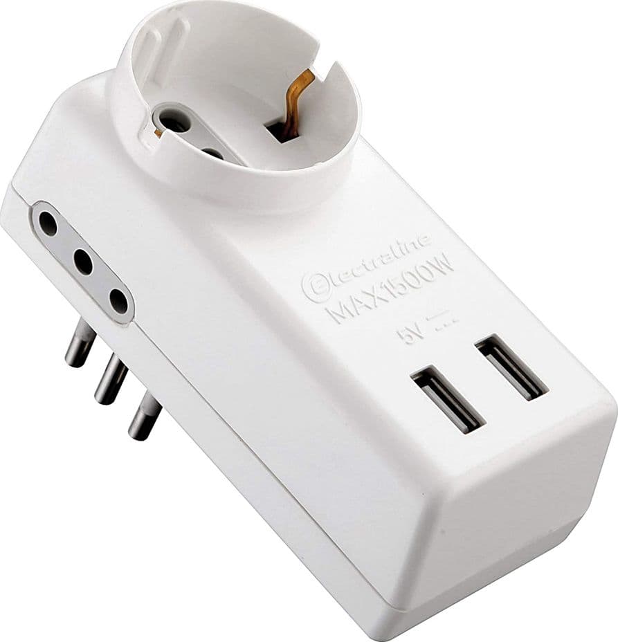 Adattatore Multipresa Usb Art 71039 Electraline - 2