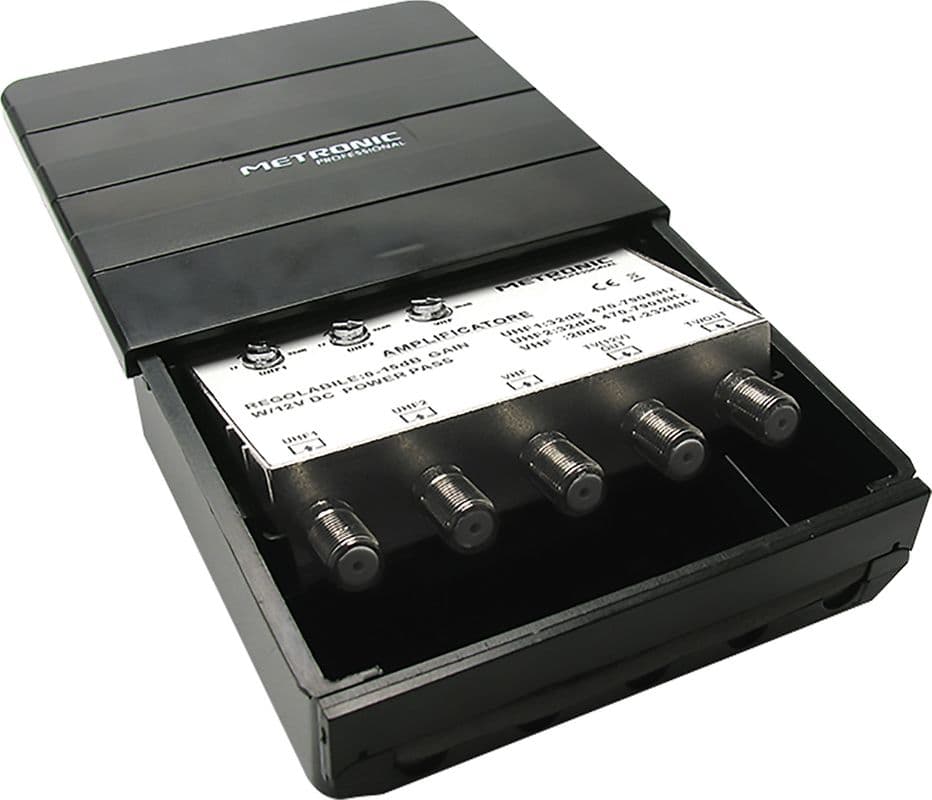 Amplificatore Esterno Digitale Terrestre 3 in 2 3 Ingres. Uhf Vhf 2 - 2