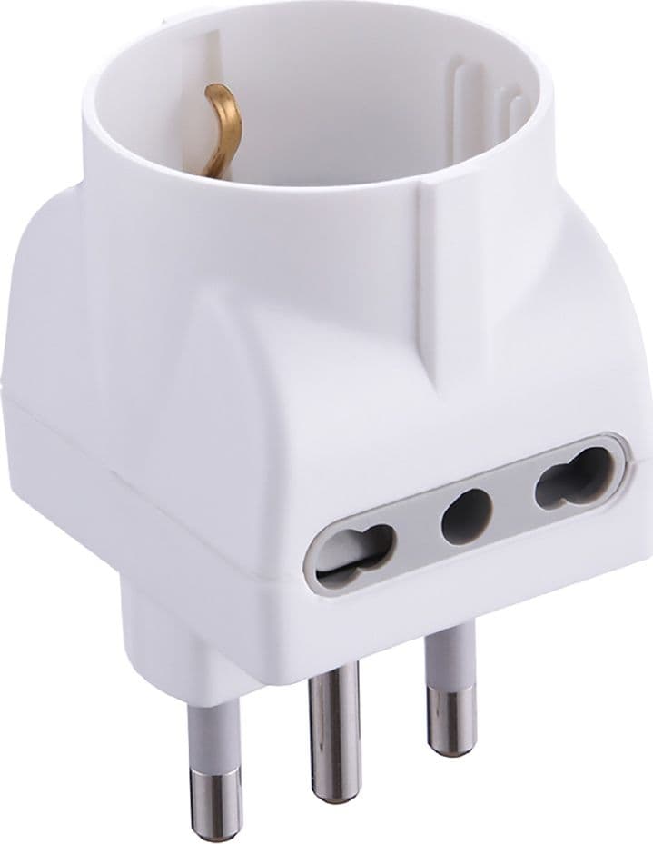 Adattatore Triplo Pr.2 X 2p+t 10a Sp.10a 71919 Electraline 25 Pezzi - 2