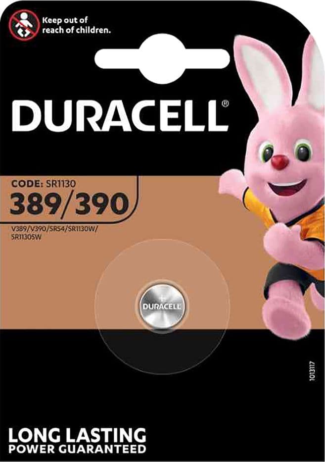 Pila a Bottone Pz 1 Duracell 389 390 1,5 v 10 Blister - 2