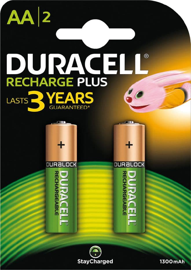 Pila Stilo Ricaricabile Pz 2 Recharge Plus 1300mha Duracell - 2