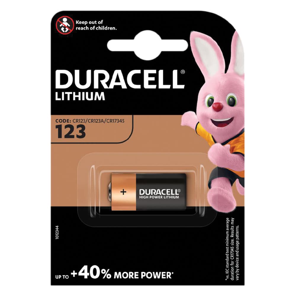 Pila per Fotocamera Digitale PZ 1 Duracell CR123 3 v 10 Blister - 2