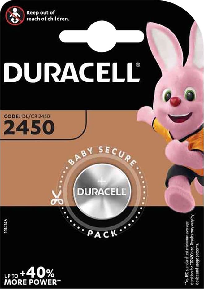 Pila a Bottone Pz 1 Duracell 2450 3 v 10 Blister