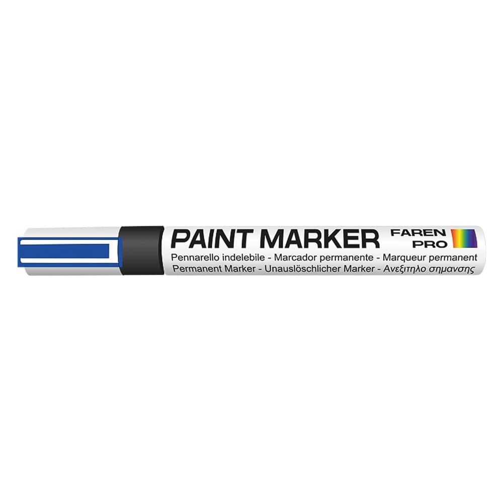 Pennarello Indelebile Faren Colore Blu 12 Pezzi