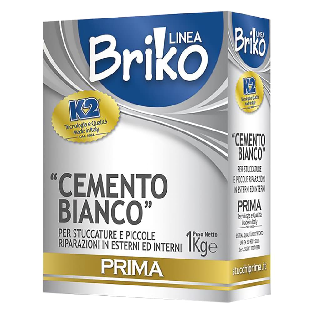 Cemento K2 Briko K2 Bianco in Polvere Sacchetta 4 Pezzi 4 kg - 2