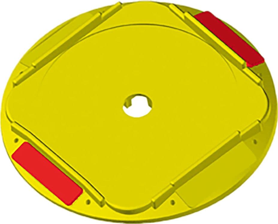 Basetta Incavo Tondo con Catarifrangente (esterno) 21,1 X 21,6 X 2,2 cm – Autres