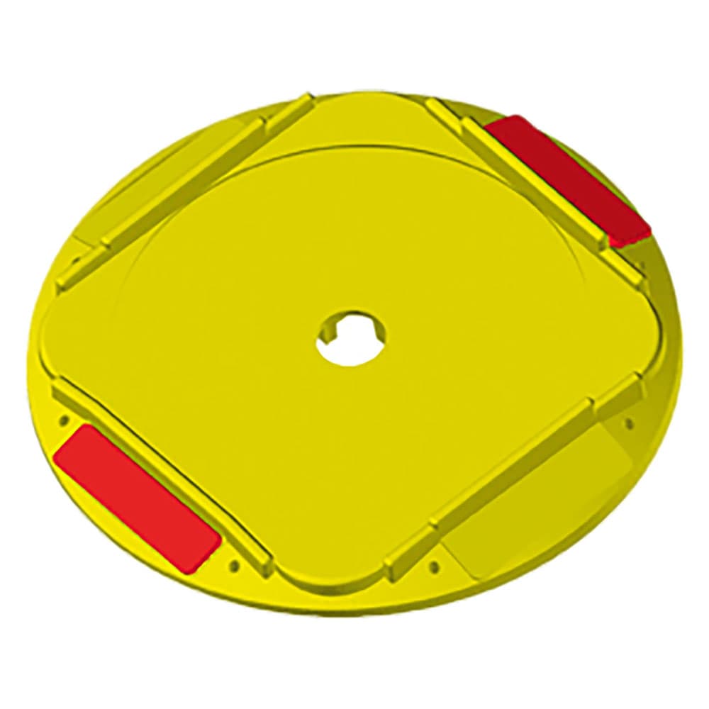 Basetta Incavo Tondo con Catarifrangente (Esterno) 21,1 x 21,6 x 2,2 cm - 2