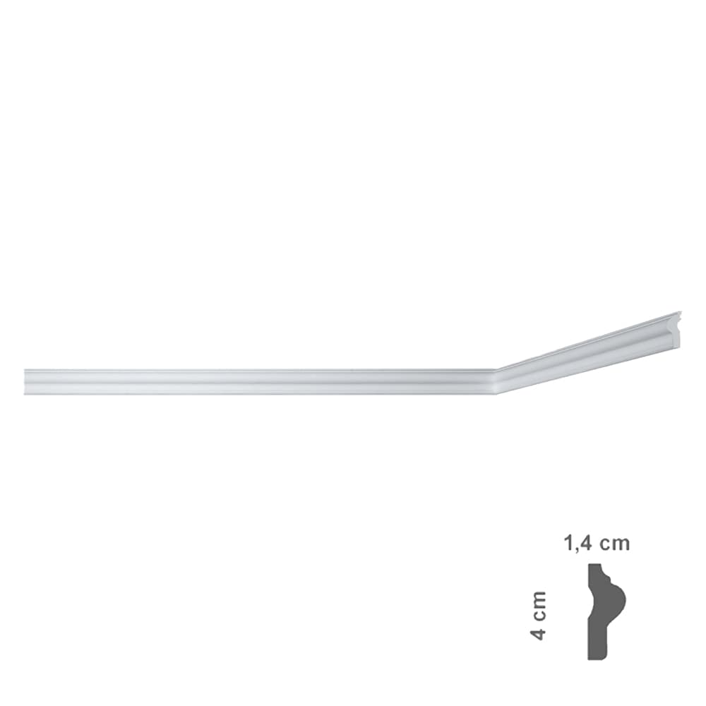 Cornice Decorativa per Soffitto Mod I709 Bovelacci 125 Pezzi 14 X 40 mm
