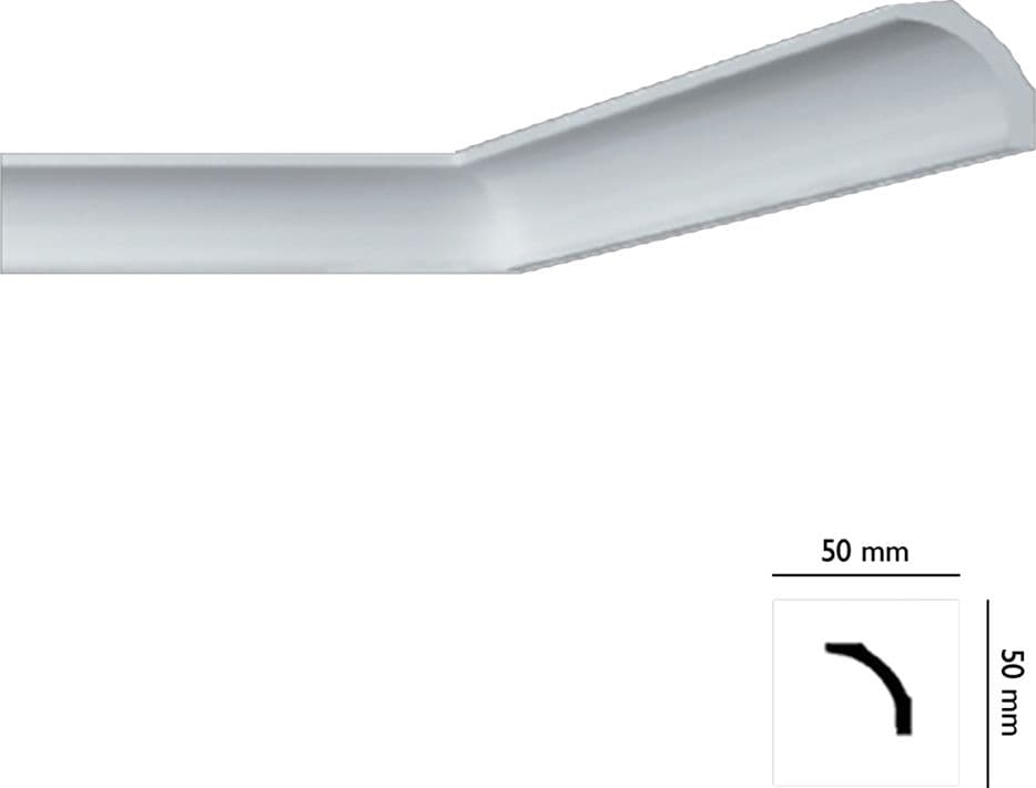 Cornice Decorativa per Soffitto Mod I706 Bovelacci 70 Pezzi 50 X 50 mm - 2