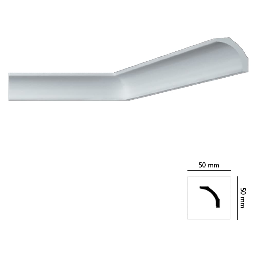 Cornice Decorativa per Soffitto Mod I706 Bovelacci 70 Pezzi 50 x 50 mm - 2