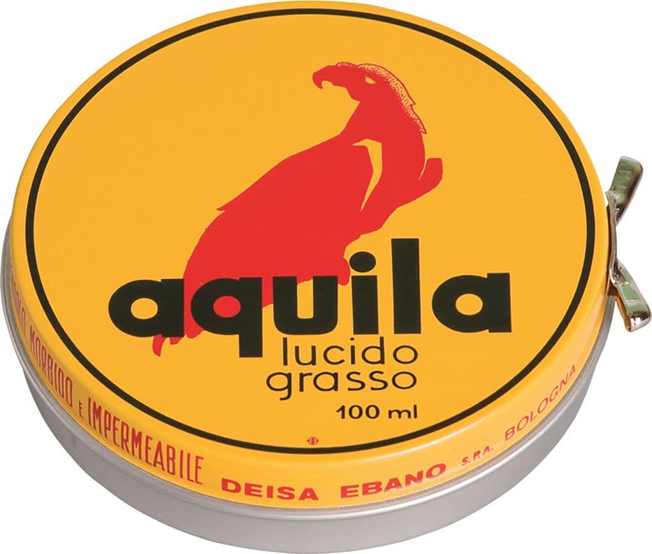 Grasso Lucido Protettivo in Pasta per Scarpe Ebano Aquila 12 Pezzi in Cuoio 100 ml