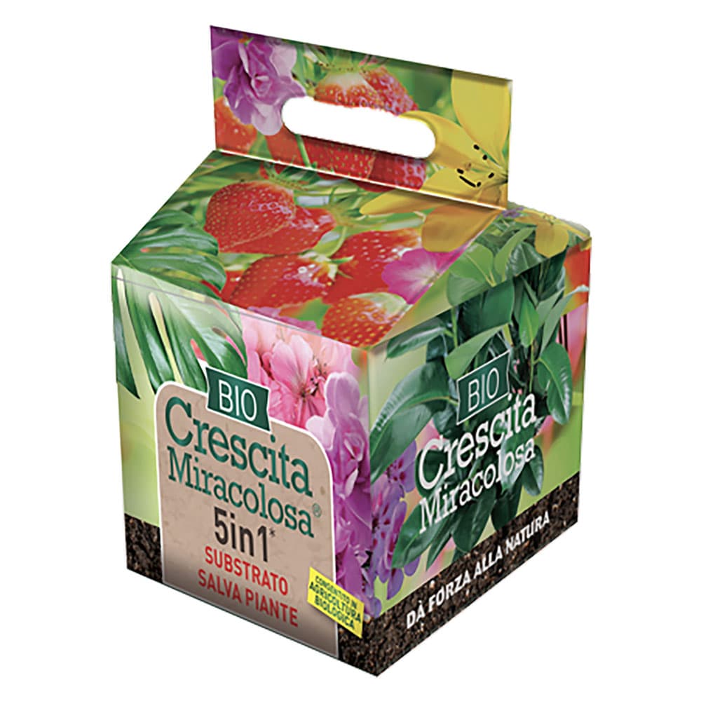 Concime Organico Crescita Miracolosa Substrato Salva Piante 15 lt - 2