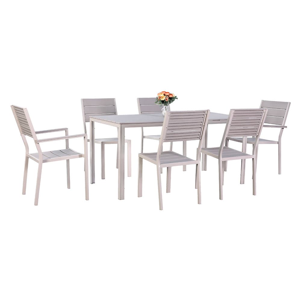 Set Giardino Lif Assos in Acciaio Colore Beige - 2