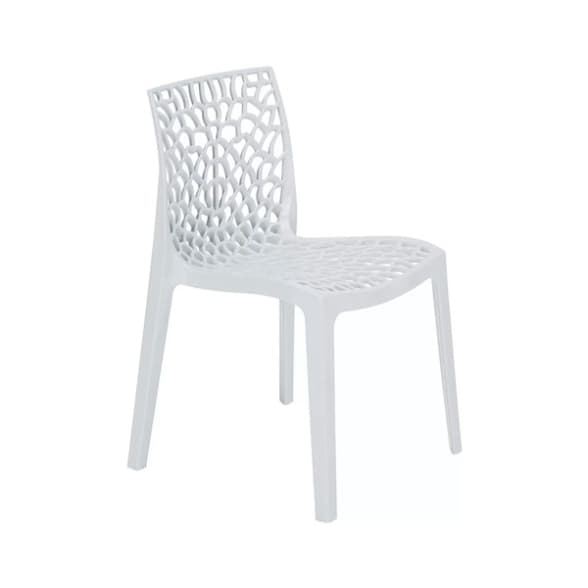 Sedia Grandsoleil Gruvyer in Polipropilene Bianco - 2