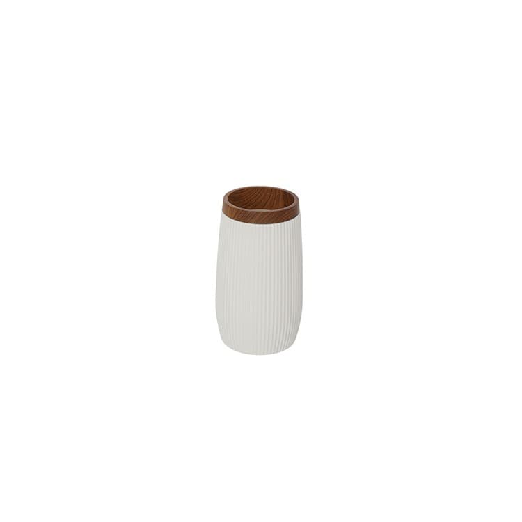 Portaspazzolino Bianco Linea London in Plastica Ps e ABS Design Moderno - 2